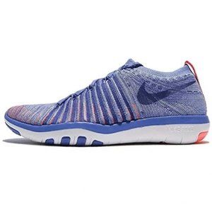 𝐈𝐒𝐎 Nike free transform flyknit shoes BLUE WHITE RED 7.5 𝕀𝕊𝕆